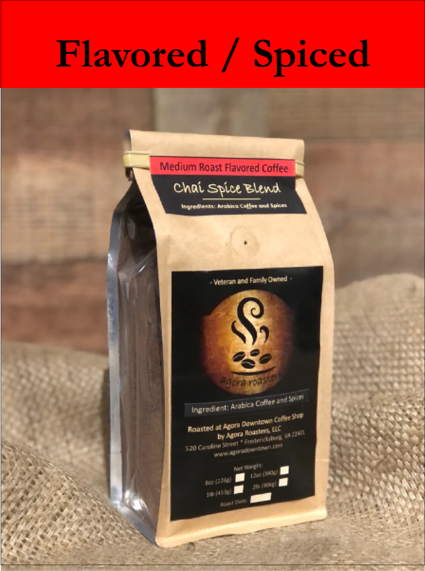 Chai Spice Coffee, Medium Roast (ground)