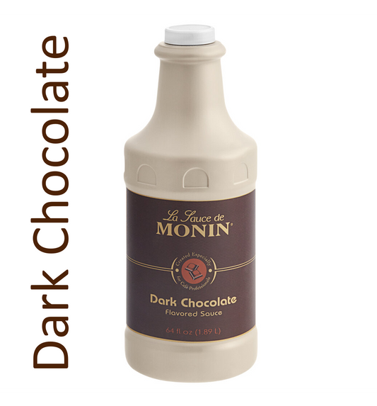 Monin Dark Chocolate Sauce - 64 fl. oz