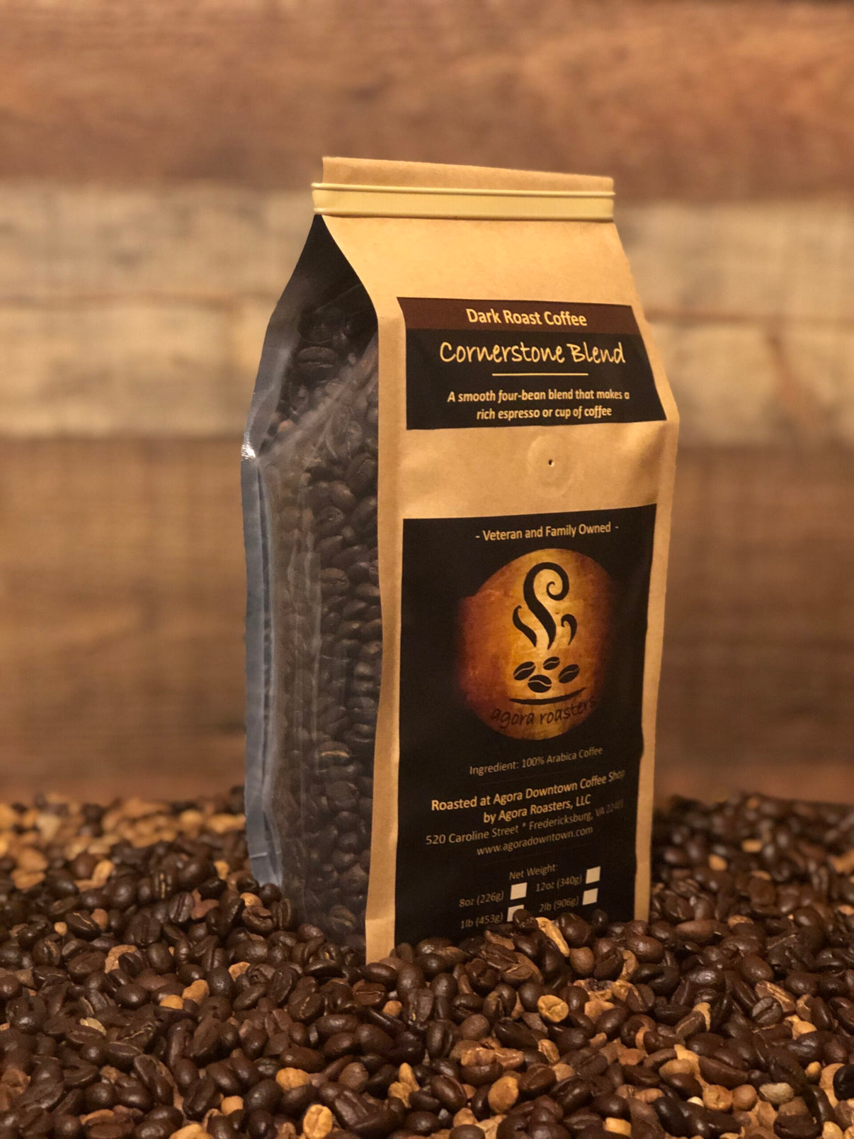 Cornerstone Espresso Blend, Dark Roast Agora Roasters